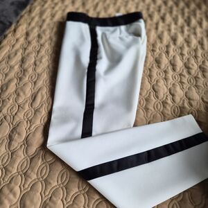 ZARA Ivory and Black Pants